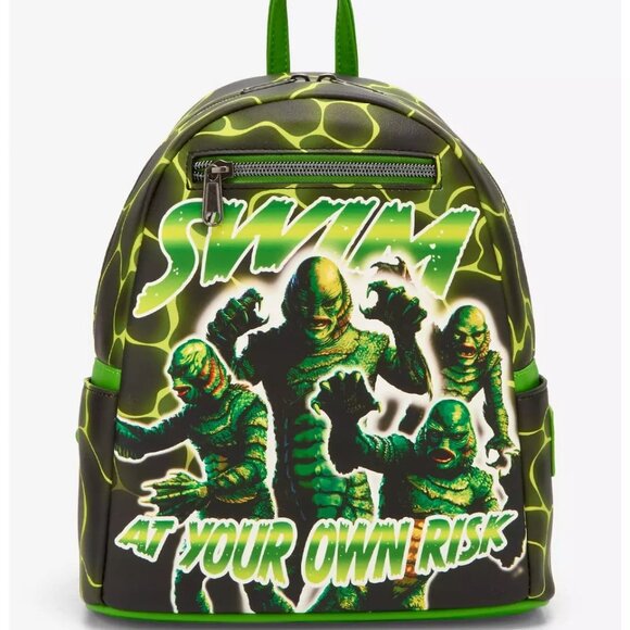 Loungefly Universal Monsters Creature From The Black Lagoon Mini Backpack Bag - Picture 1 of 4